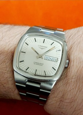 Longines Conquest Daydate Automatic Cal.636.2 Edelstahl Funktioniert Einwandfrei
