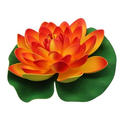 Schwebender Lotos Künstliche Seerose Mehrfarbig Teich-Aquarium-Dekor 18 Cm DIY
