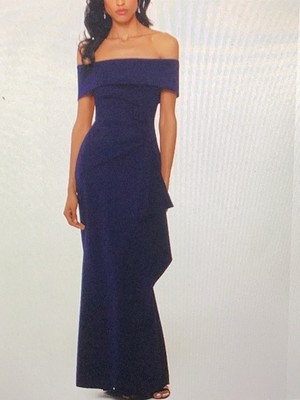 Escape Women's Ruffle Off Shoulder Dress Gown | eBay