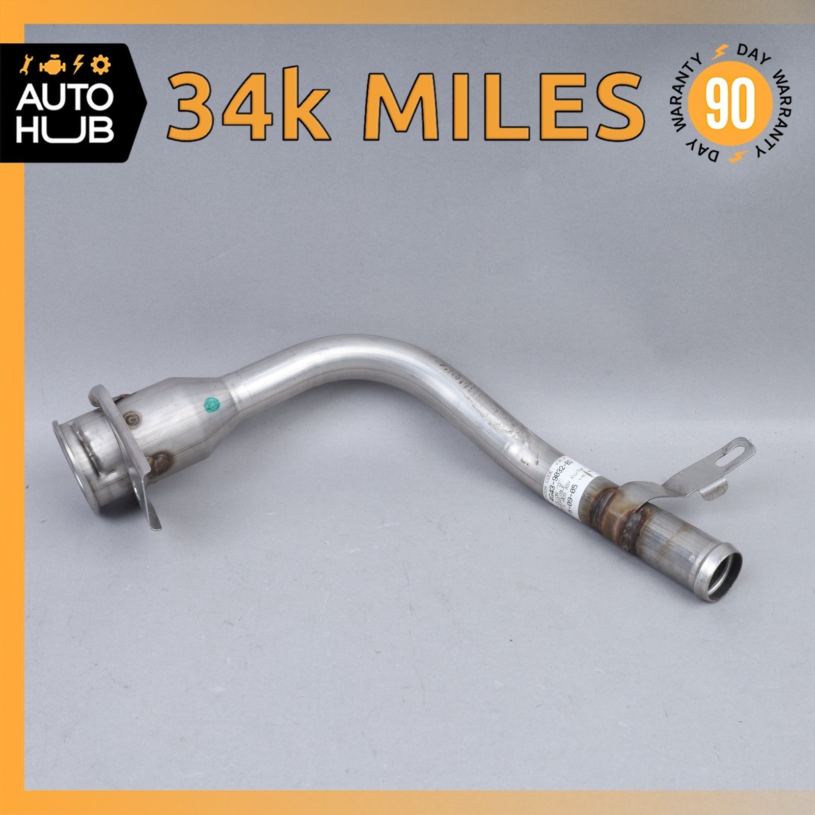 05-16 Aston Martin DB9 Volante Convertible Fuel Tank Filler Neck 4G439032BD OEM