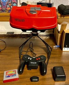Complete Nintendo Virtual Boy System - Mario Tennis - Ribbons Replaced