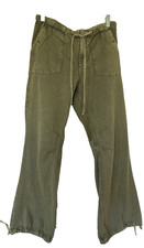 We the Free People Olive Sage Army Green Small Pants Drawstring Hem