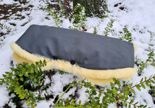 Top Handmuff echt Lammfell für Kinderwagen, Buggy | Kinderwagenmuff, Griffbezug