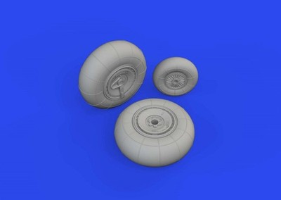 eduard 648878 x 1/48 Do335A Wheels for Tamiya (Mask & Resin)