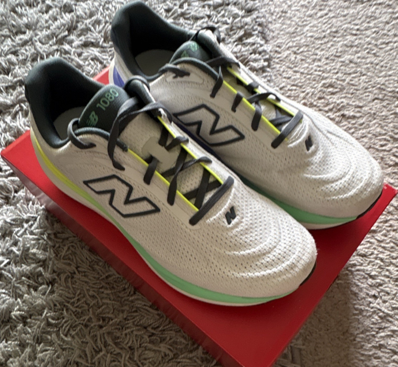 New Balance 1080v15 Men's Grey Mesh Running Shoes Size 11 Li