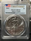2002 American Silver Eagle FIRST STRIKE PCGS MS69