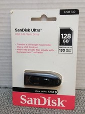 NEW SanDisk Ultra 128GB USB 3.0 Flash Drive (SEALED)