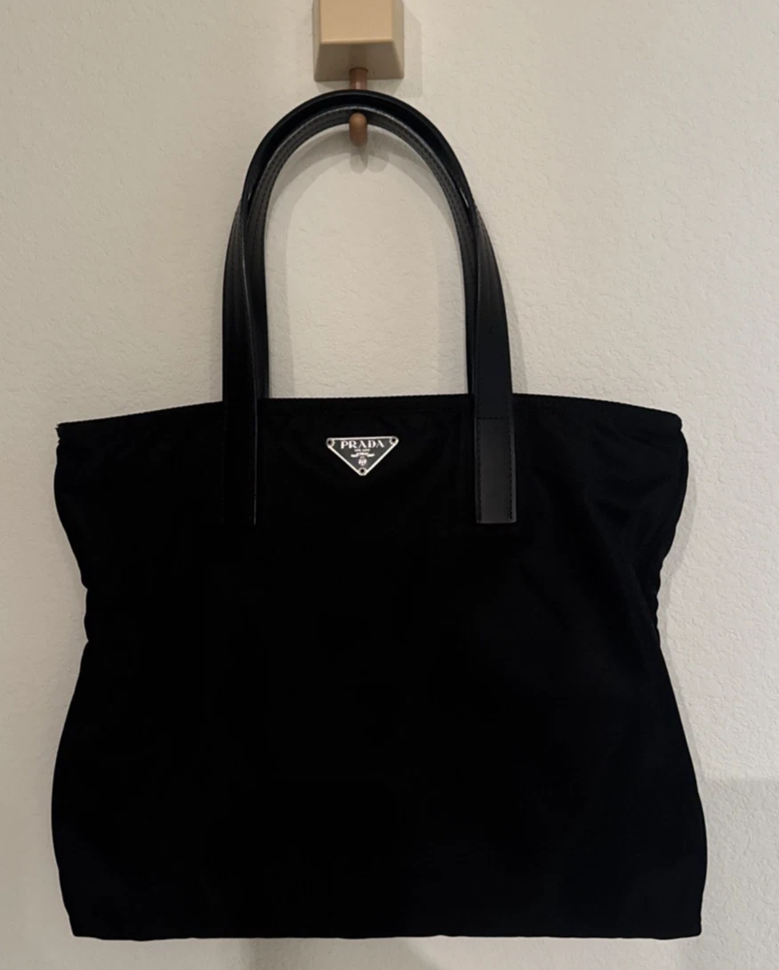 PRADA Tessuto Nylon Exterior Tote Bags & Handbags for Women for