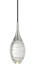 Kovacs P5592-L Hail 4"W LED Mini Pendant - Nickel