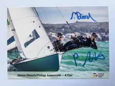 orig. sign. Autogrammkarte Segeln 470er Simon Diesch & Philipp Autenrieth (2691)