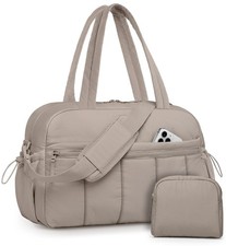 Travel Duffle Gym Bag for Women: Carry on Weekender Bags with Toiletry Bag Du...