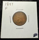 1897 Indian Head Cent Strong Date Full Beaded Border BN Circulated