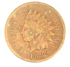 1889 Indian Head Cent – VG8 Details – Environmental Damage (ED)