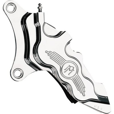 Performance Machine 0051-2917-CH 6-Piston Diff-Bore F/L Brake Caliper Kit Chrome