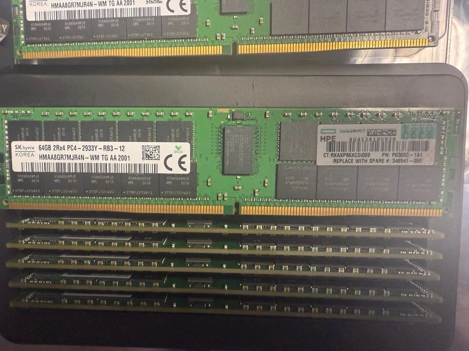 HP HPE 64GB Arbeitsspeicher 1x64GB 2RX4 PC4-2933Y-RB3-12 P03053-1A1 348941-001 SERVER RAM