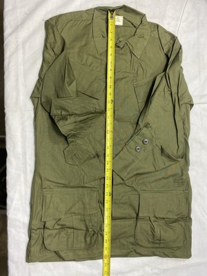 ナー　　CINQUANTA 　JUNGLE FATIGUE Jungle Fatigue Shirt Vietnam War, Dated 1970, Size Medium/Regular