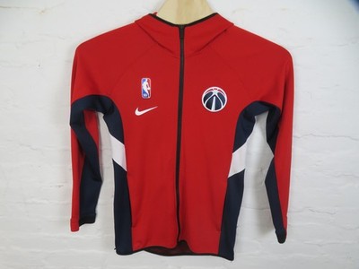 Washington Wizards Jacket Mens Small Red Nike NBA Basketball Hoodie Full Zip