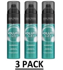  PACK OF 3 John Frieda VOLUME LIFT HAIR SPRAY for Fine or Flat Hair 10 oz 283 g