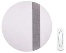 Hampton Bay Wireless Plug-In Doorbell Kit with Wireless Push Button White