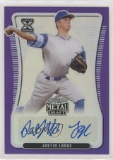 2020 Leaf Metal Draft Purple Rainbow 1/25 Justin Lange #BA-JL1 Auto 1u6