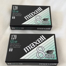 Lot Of 2 MAXELL GX-MP 8MM 120MIN HIGH QUALITY VIDEOTAPE P6-120 GX SEALED Japan