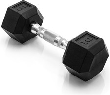CAP Barbell Coated Hex Dumbbell Weight - Single  10-120 Lbs  Multiple Options
