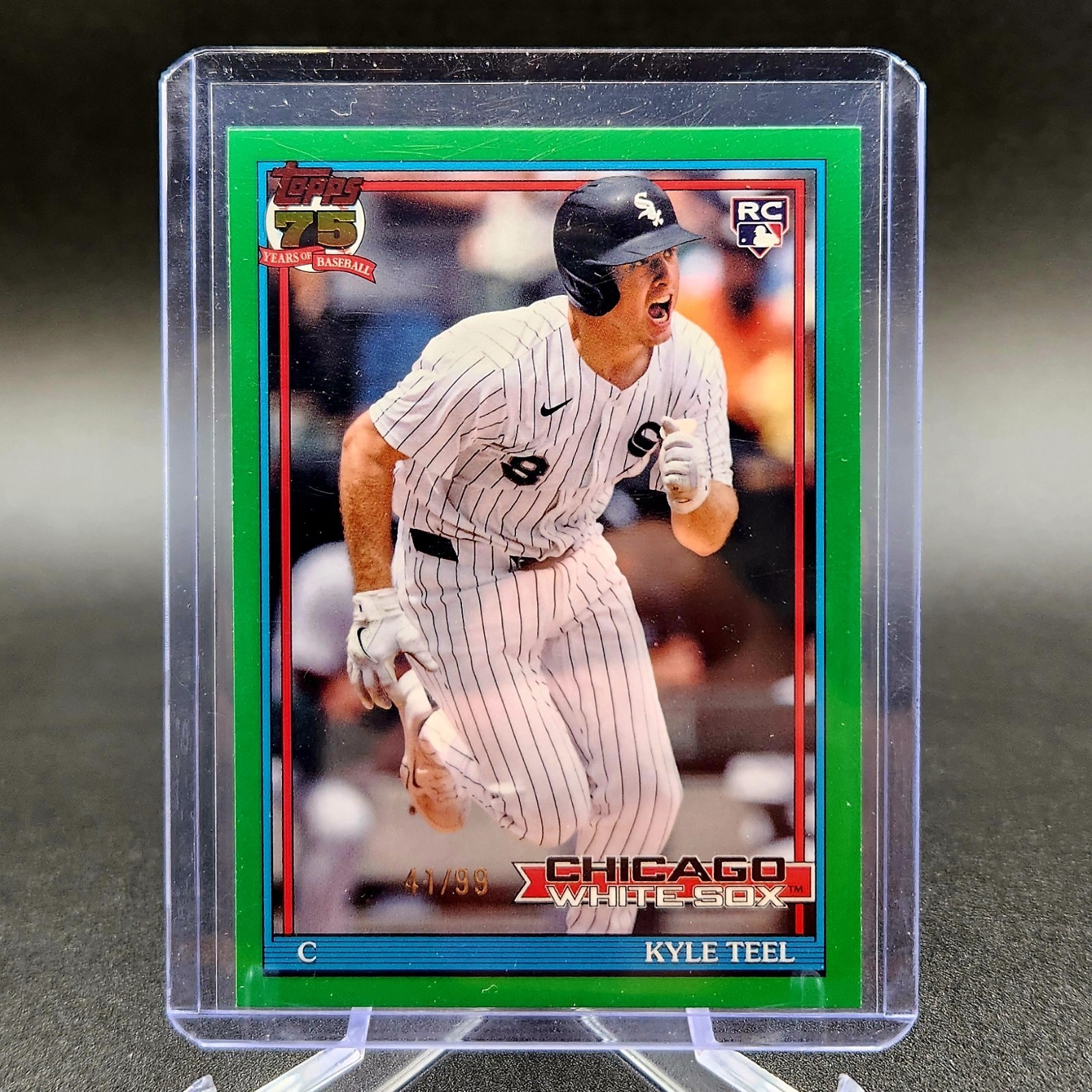 2026 Topps Series 1 Kyle Teel 1991 Green Parallel #'d 41/99 #T91-91 Rookie RC