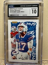 Josh Allen, MVP, 2024 Panini Instant Award Winners, #AW-MVP, CGC 10 GEM MINT