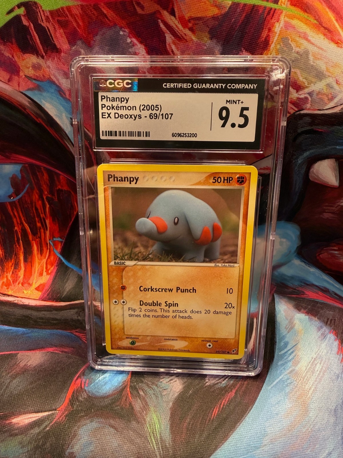 Pokémon Phanpy 69/107 EX Deoxys CGC MINT 9.5 🔥