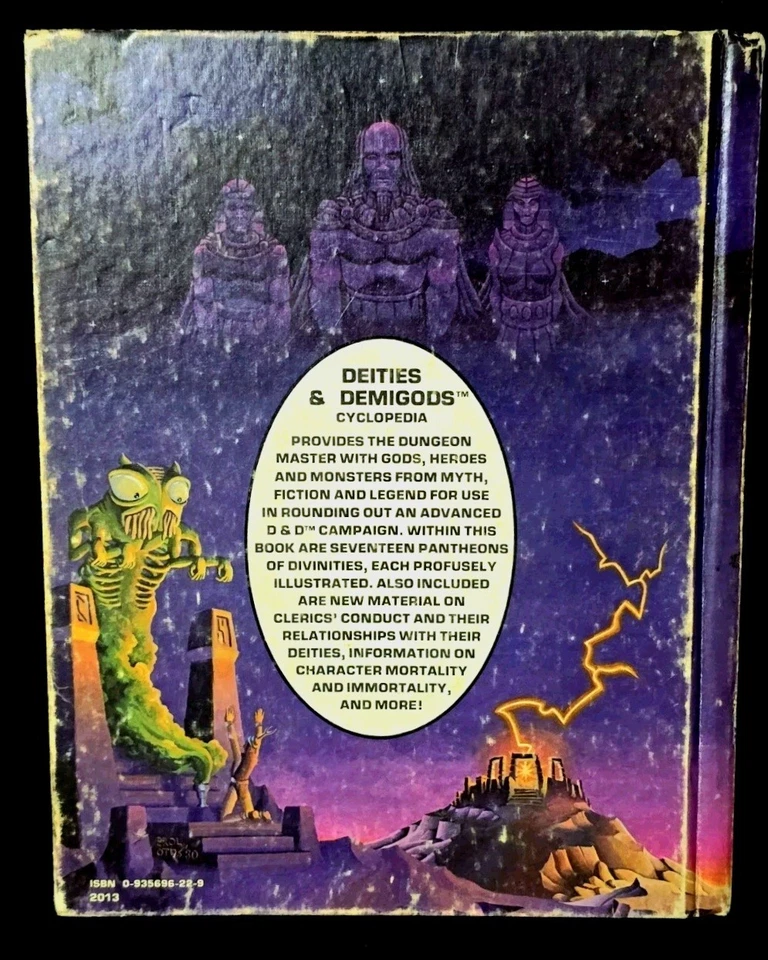 Primera impresión 1980 AD&D Deidades y semidioses con Cthulhu Y Mitos Melnibonéanos En muy buen estado+ Foto 2 de 4