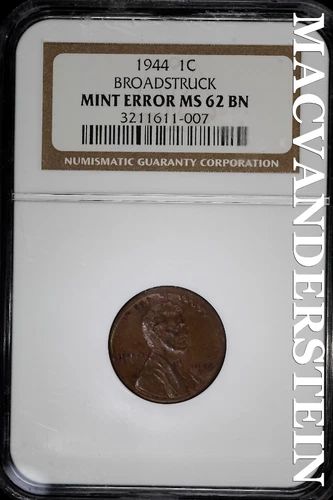 1944 Lincoln Wheat Cent — photo from another recent sale