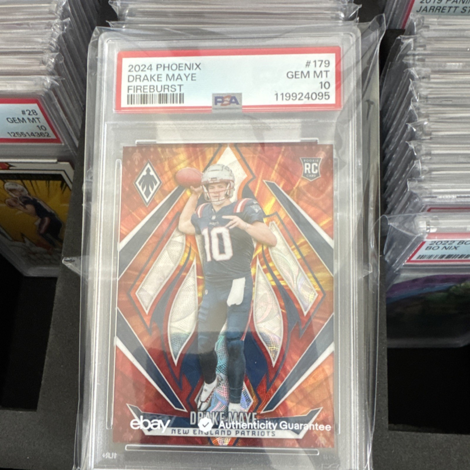 Drake Maye Panini Phoenix #179 Fireburst