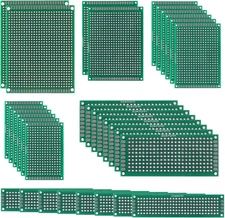 32PCS Double Sided PCB Board Prototype Kit for DIY 6 Sizes 32pcs 