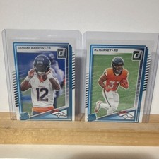 Donruss Jahdae Barron & RJ Harvey Rookie Card Lot of 2 - Denver Broncos