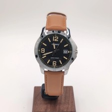 Casio Mens Analog Wristwatch Black Dial Date ...