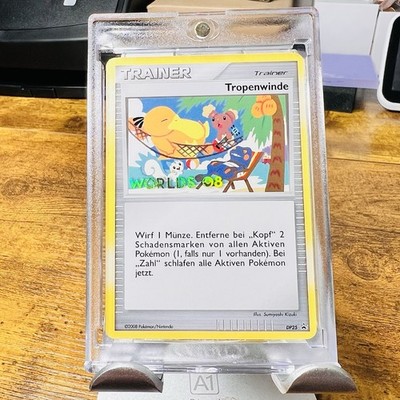 2008 Pokemon World Championships Promo Tropical Wind DP25 German Card LP