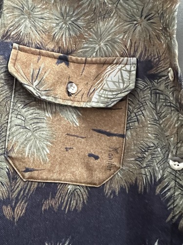 Vtg Cabela’s Mens Konifer Pine Tree Camo Hunting Button Shirt Made USA LARGE T - Picture 3 of 7