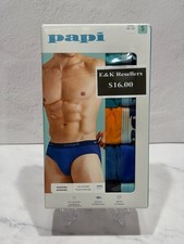 Papi Multicolor Low Rise Briefs 5 Pack Size S