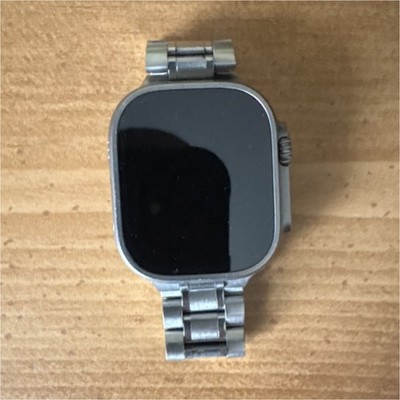 Apple Watch Ultra Titanium Case 49mm Silver Stainless Steel Band