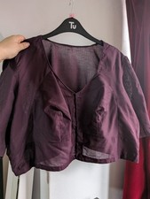 Indian Blouse Size 2XL-3XL Dark Purple Wine For Saree Lehenga Wedding Party