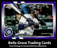 2021 Topps Chrome Update Taylor Trammell #USC8 Mariners Purple Refractor Rookie