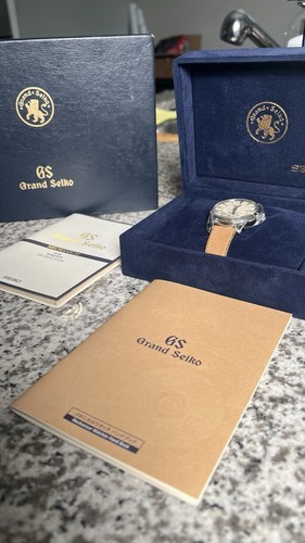 Grand Seiko SBGM003 Automatic GMT Cream Dial Full Kit Freshly ...