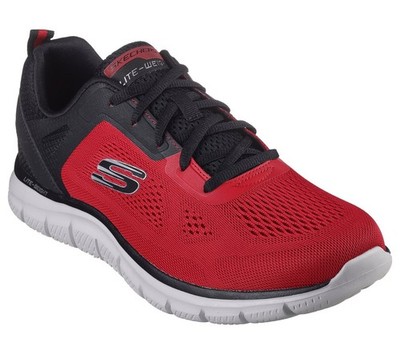 Skechers Track Broader 232698 RDBK Herren Sneaker Rot Sportschuhe