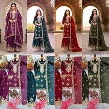 Designer Indian Pakistani top plazzo Bollywood Dress Party Wear Suit wedding