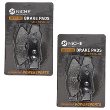 Brake Pad Set for Yamaha 2HC-25806-00-00 Rear Left Right Semi-Metallic 2 Pack