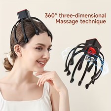 Head Vibration Scalp Unblocking and Relaxation Massager Helps with Sleep