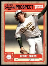 2011 Playoff Contenders Prospect Ticket Henry Owens Rookie Boston Red Sox #RT11