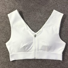 Tommie Copper Sports Bra Womens Medium Zip Front Activewear Shoulder Support Gym