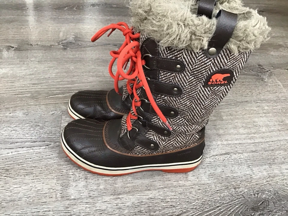 Botas de invierno Sorel Tofino para mujer talla 8 EE. UU. piel sintética altas espiga NL2190-231 Foto 4 de 4