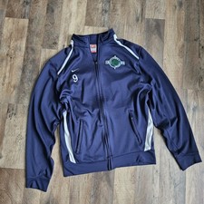 Vintage Nike Team Fit Dry Navy Blue Full Zip Track Jacket Men's M